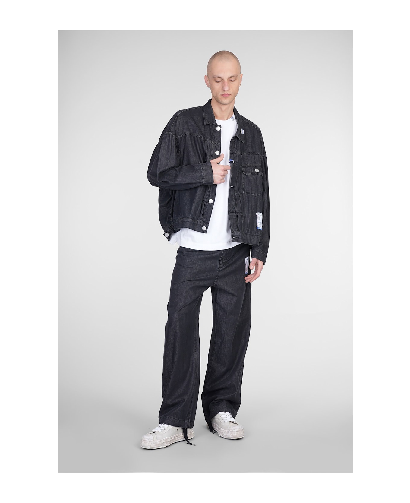 Mihara Yasuhiro Denim Jackets In Black Cotton - black