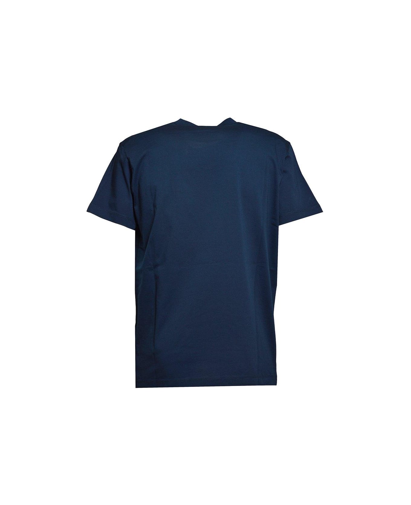 Dsquared2 D2 Logo Patch Crewneck T-shirt - Blu navy