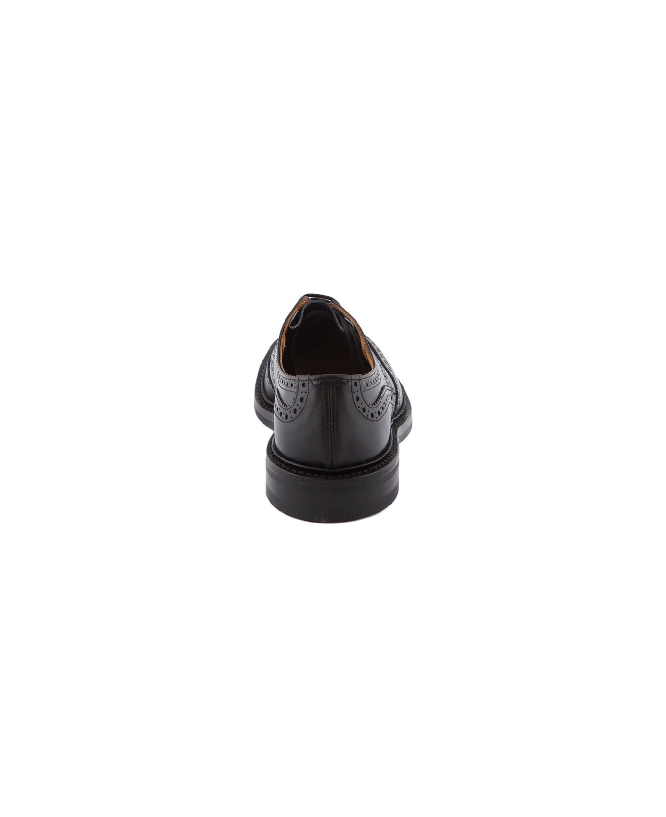 Tricker's Bourton Black Box Calf Derby Shoe (dainite Sole) - Nero