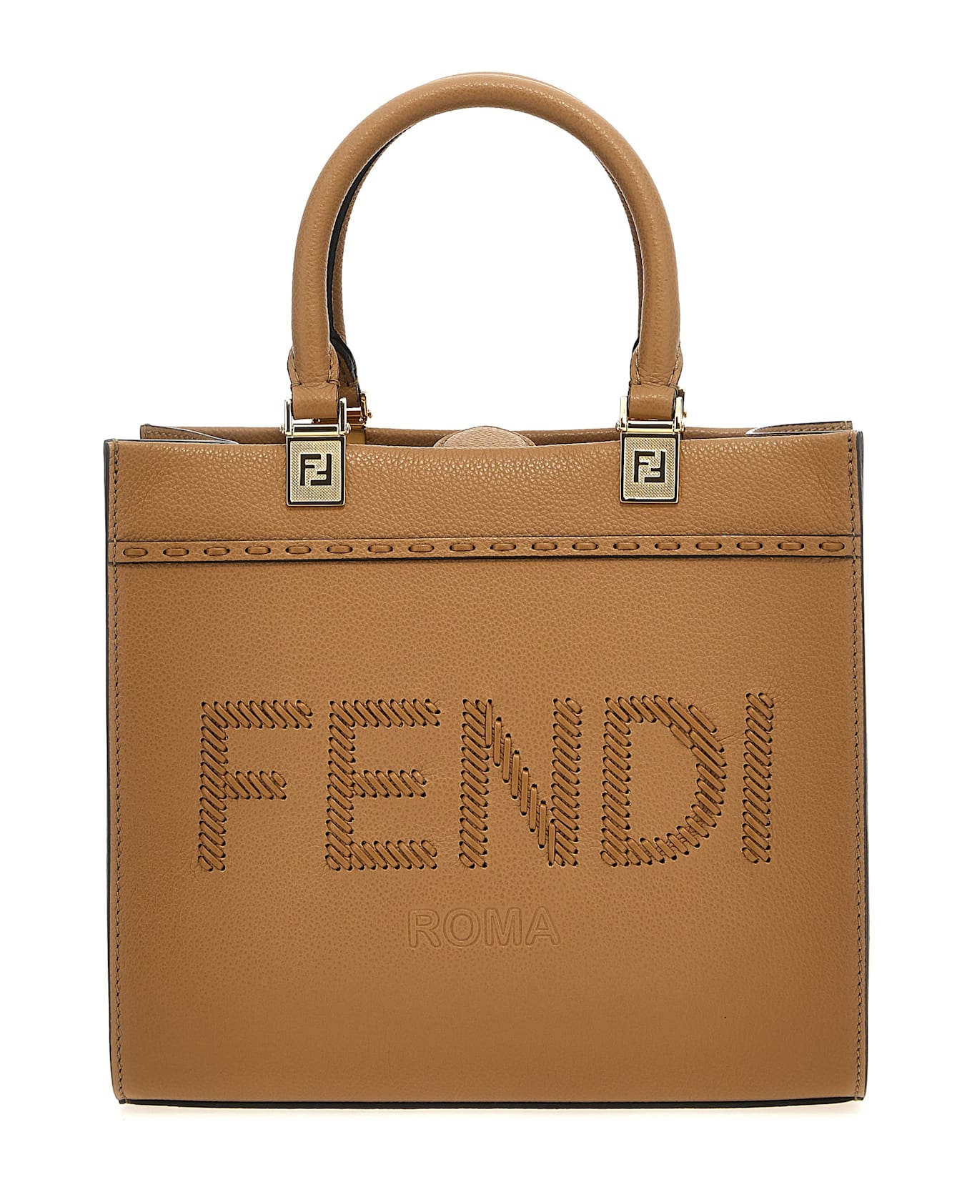 Fendi 'fendi Sunshine Small' Handbag - Beige