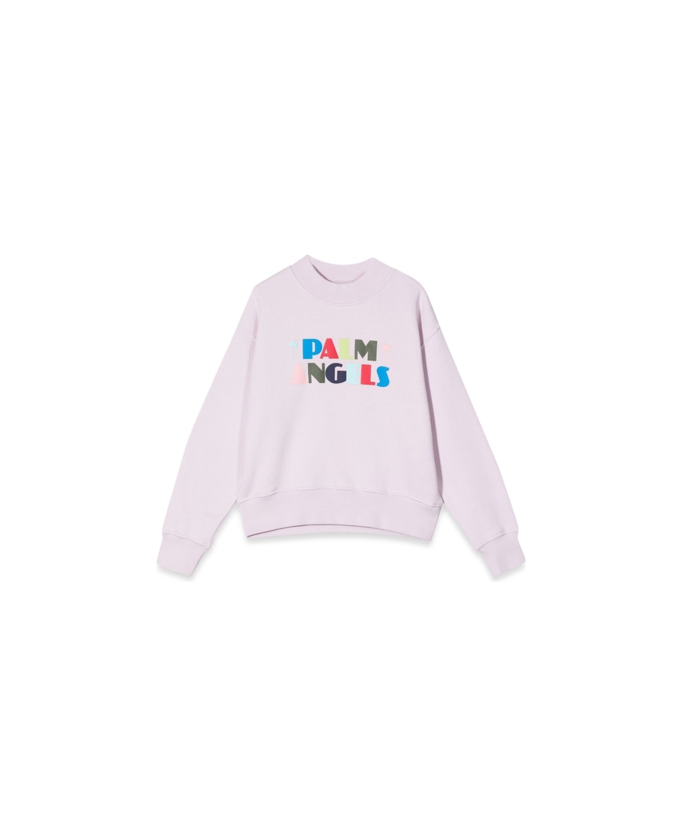 Palm Angels Crew Neck Seasonal Logo - LILAC