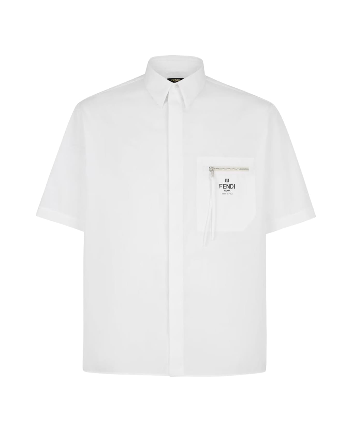 Fendi Shirt Co Roma Pocket - White シャツ