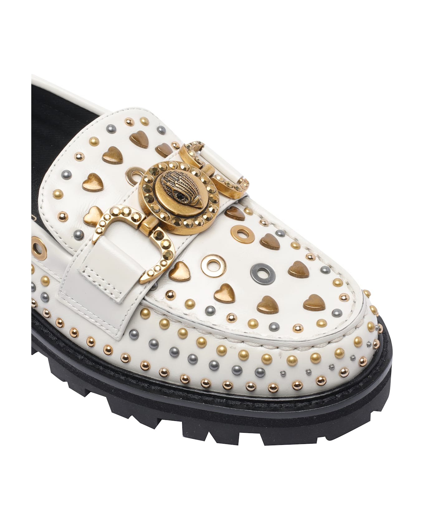 Kurt Geiger Mansion Studs Loafers - White