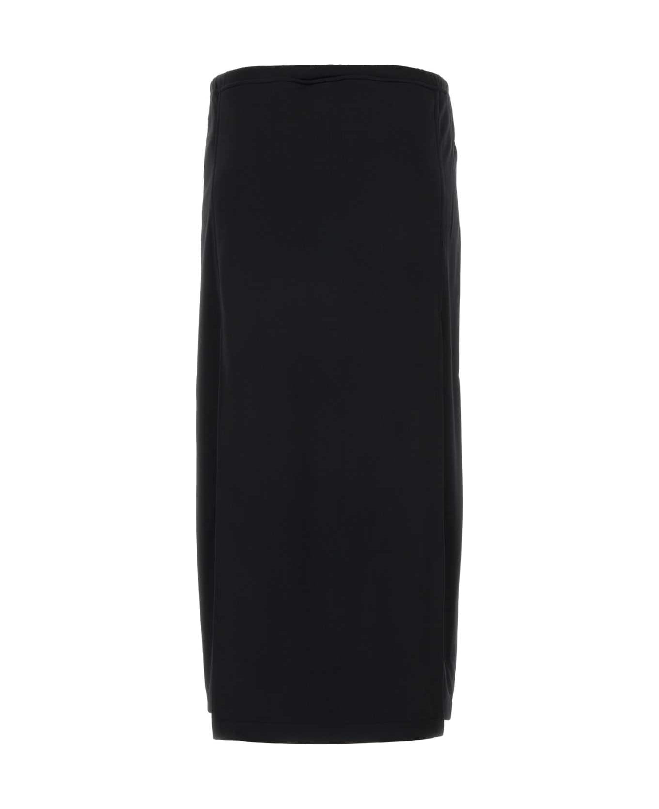 Courrèges Black Polyester Skirt - Black