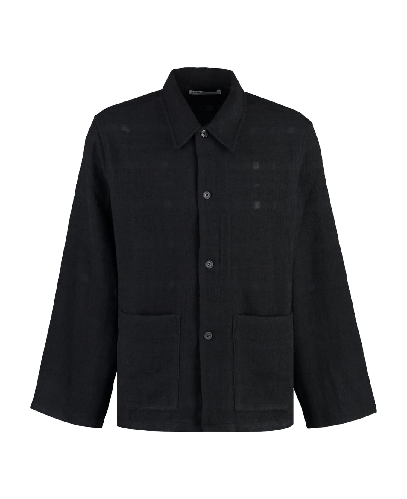 Our Legacy Haven Technical Fabric Overshirt - BLACK シャツ