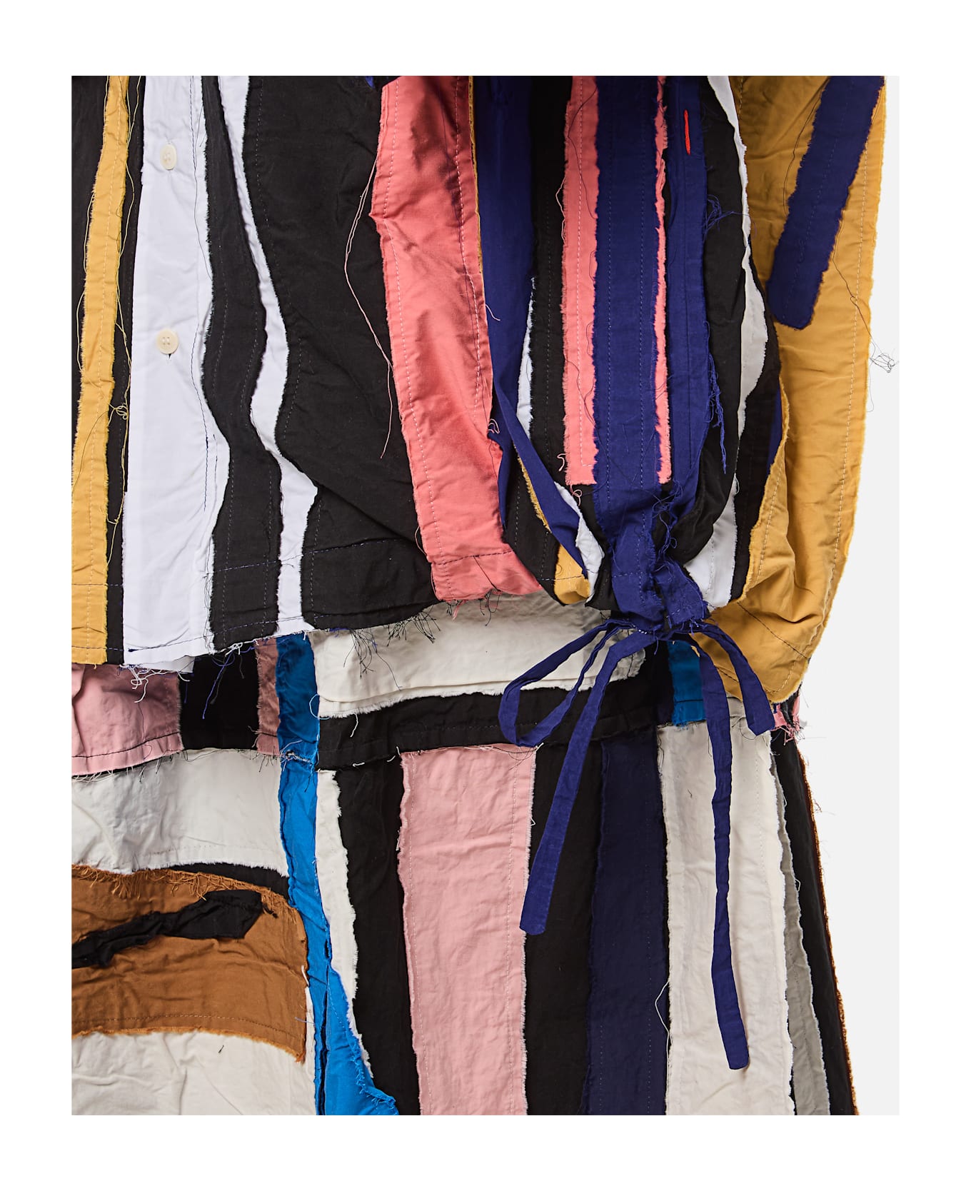 Casey Casey April Shirt-stripe Patchwork - MultiColour