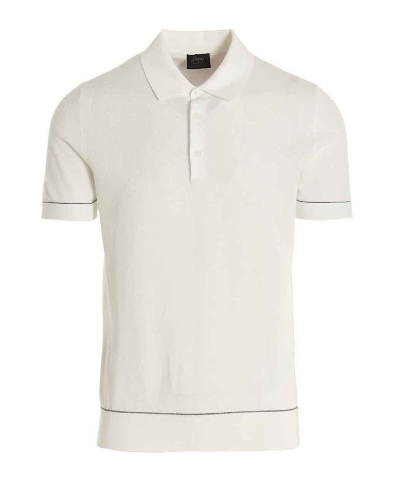 Brioni Cotton Polo RLX Shirt - White