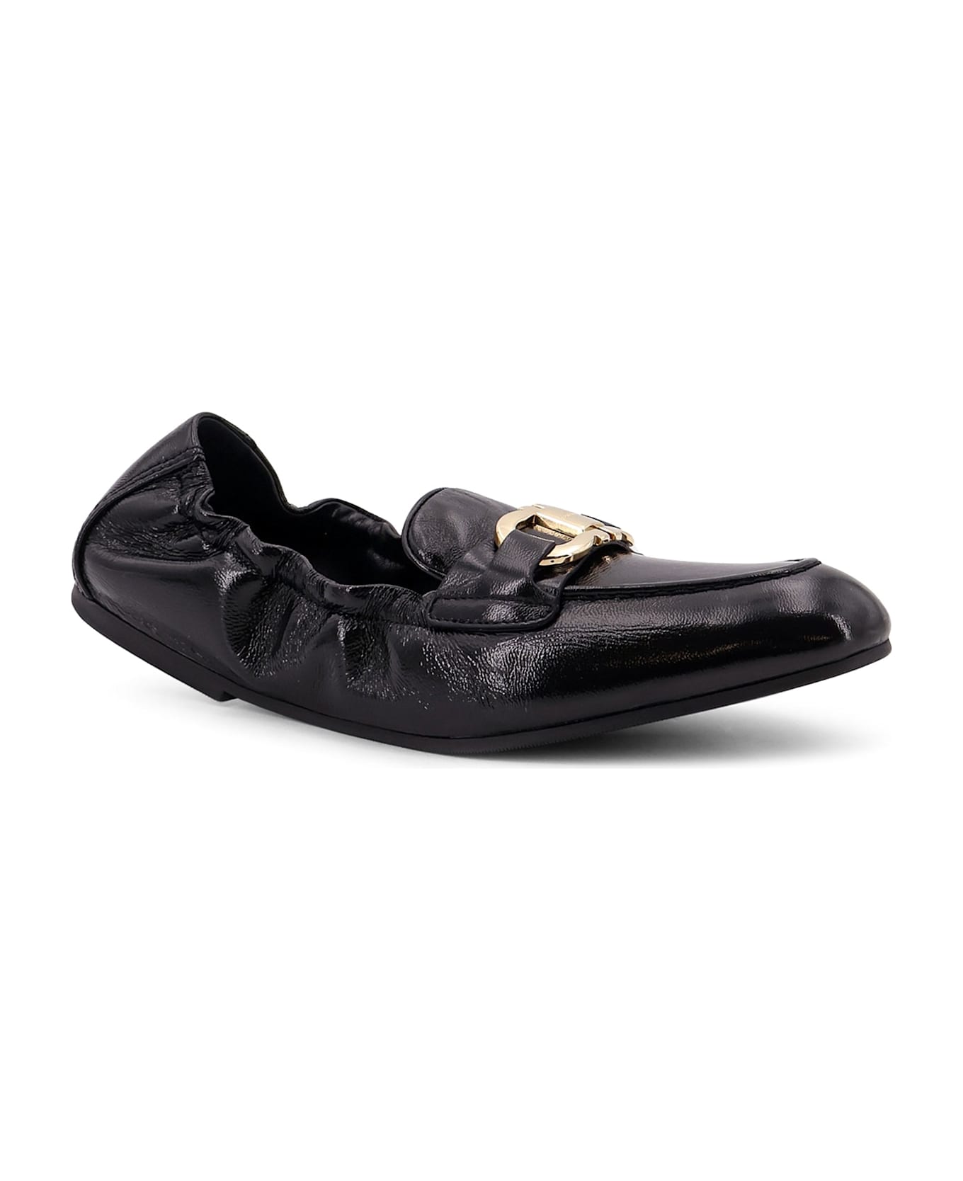 Ferragamo Jodie Deconstructed Leather Loafer - Black