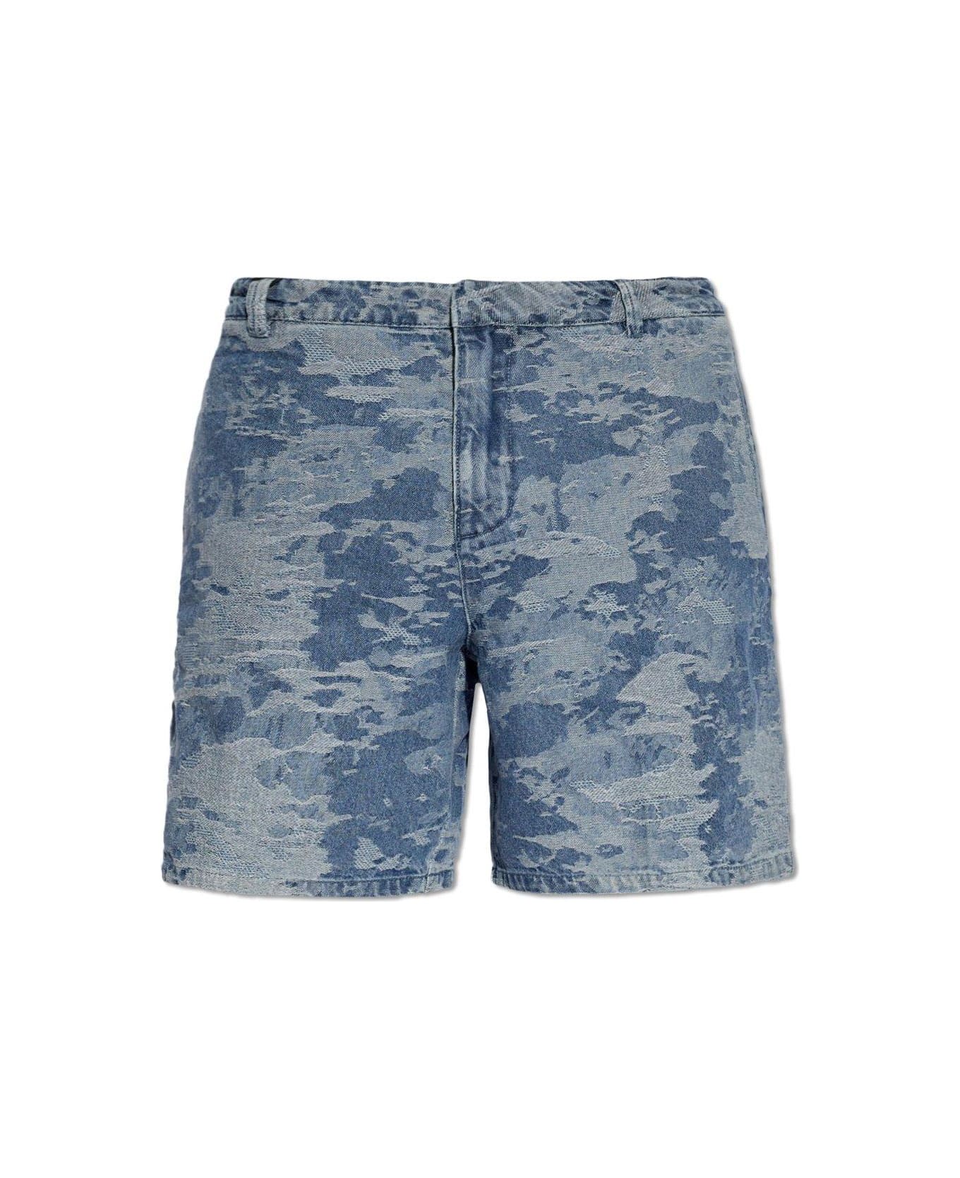 Emporio Armani Denim Shorts - Clear Blue