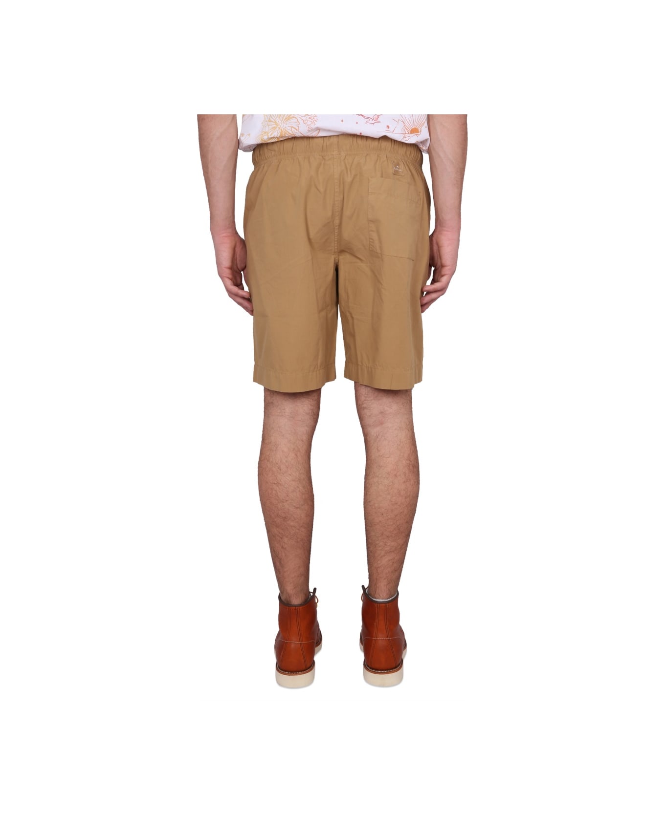 PS by Paul Smith Cotton Shorts - BEIGE