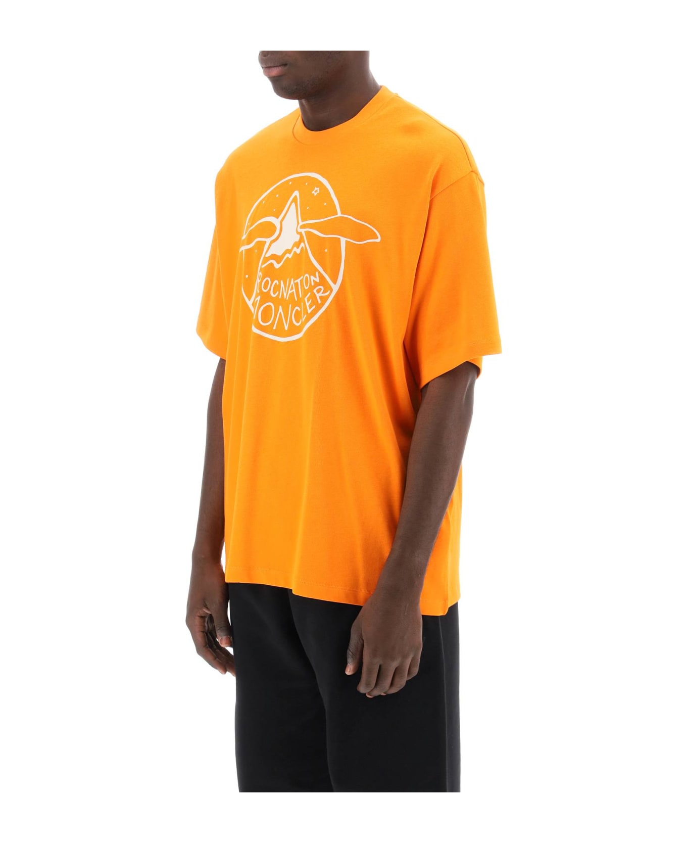 Moncler Genius Logo T-shirt - Yellow & Orange シャツ