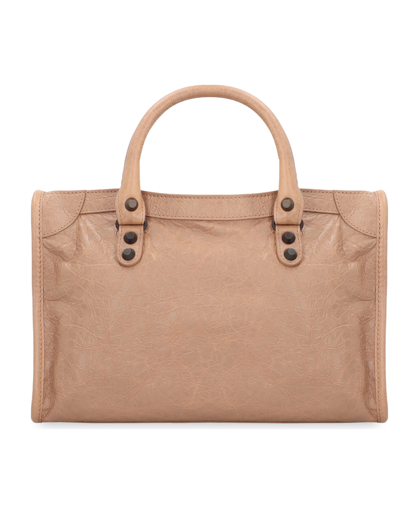 Balenciaga Le City Small Leather Bag - Beige