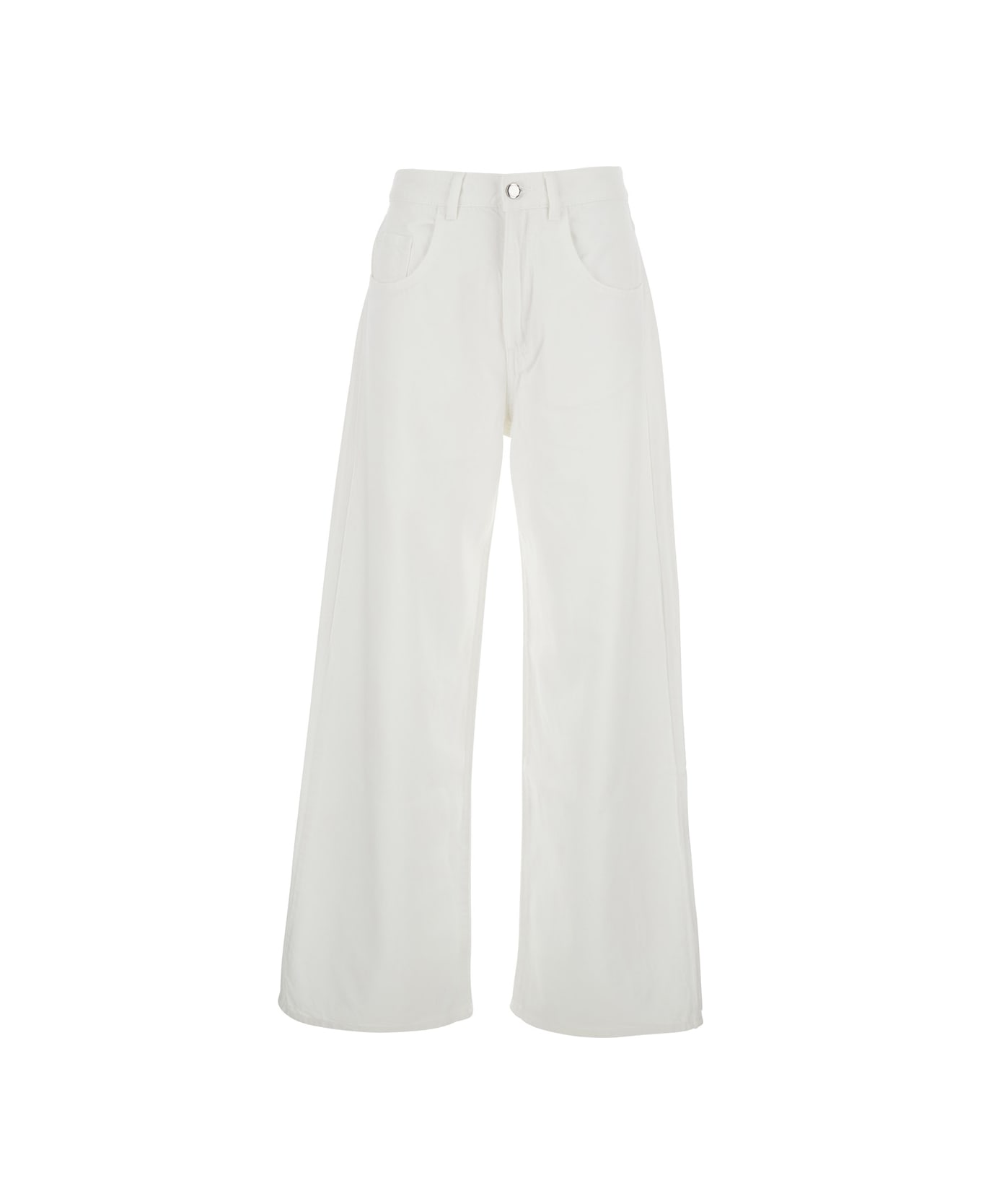 Icon Denim Woman Jeans - White