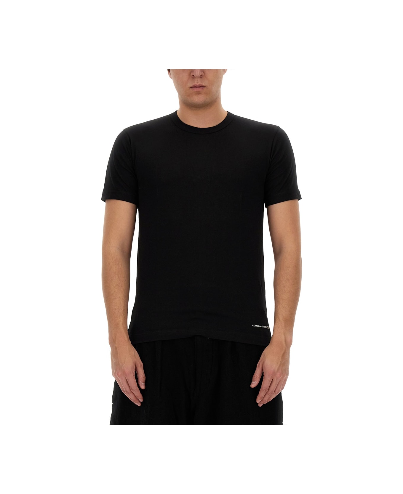 Comme des Garçons Shirt T-shirt With Logo - BLACK