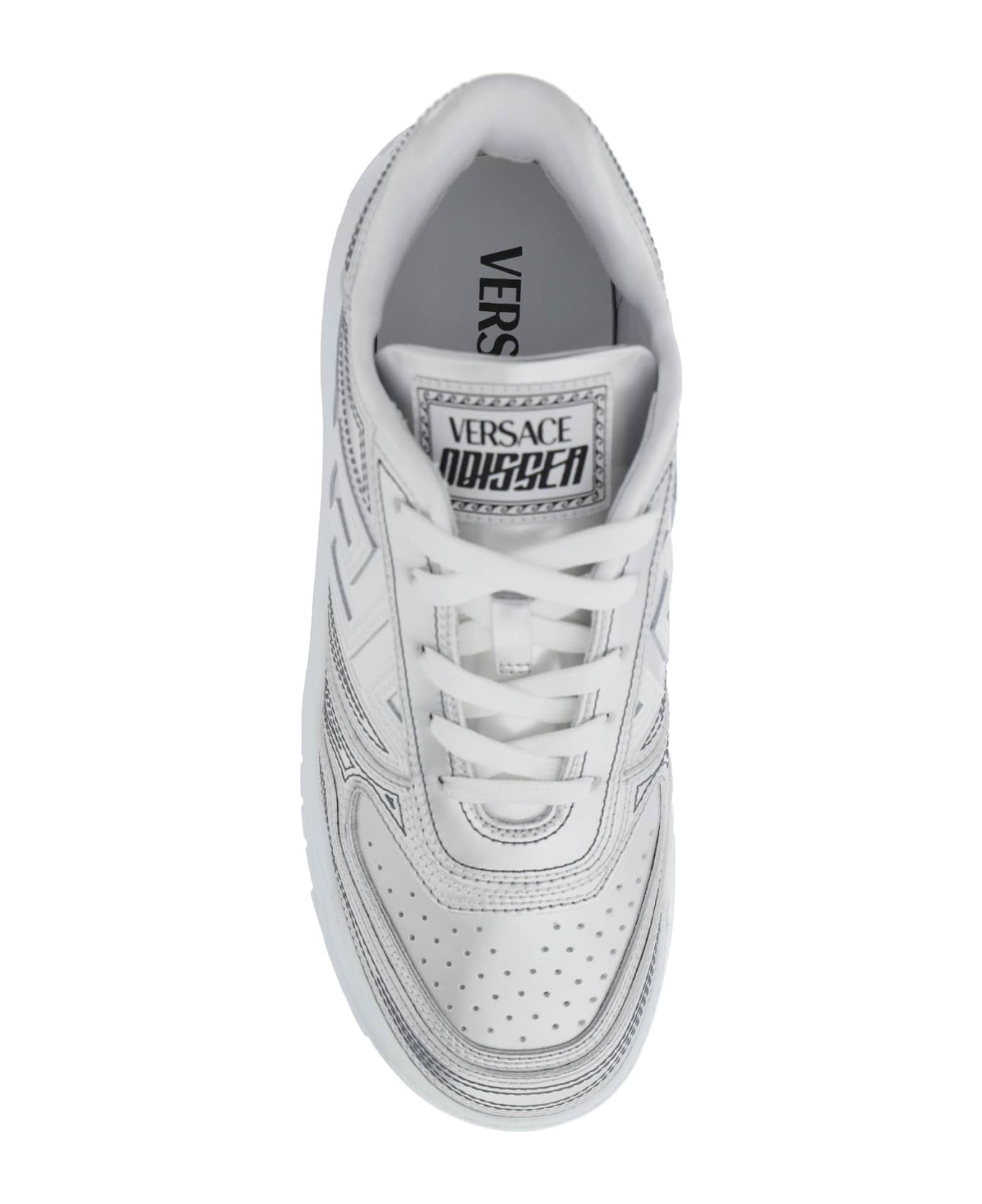 Versace Odissea Greca Sneakers - SILVER WHITE (White)