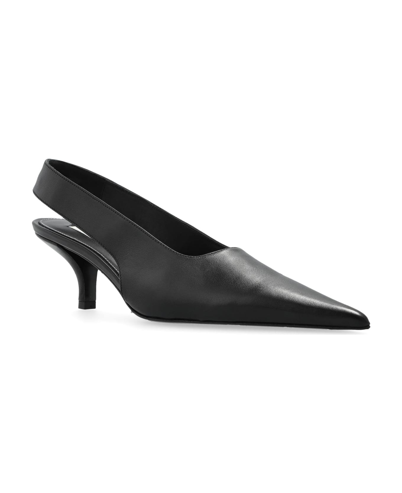Totême Toteme Leather Heeled Shoes - Black