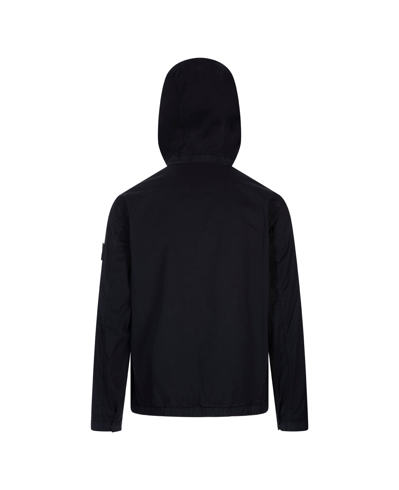 Blue Jacket In Supima® Cotton Twill Stretch-tc