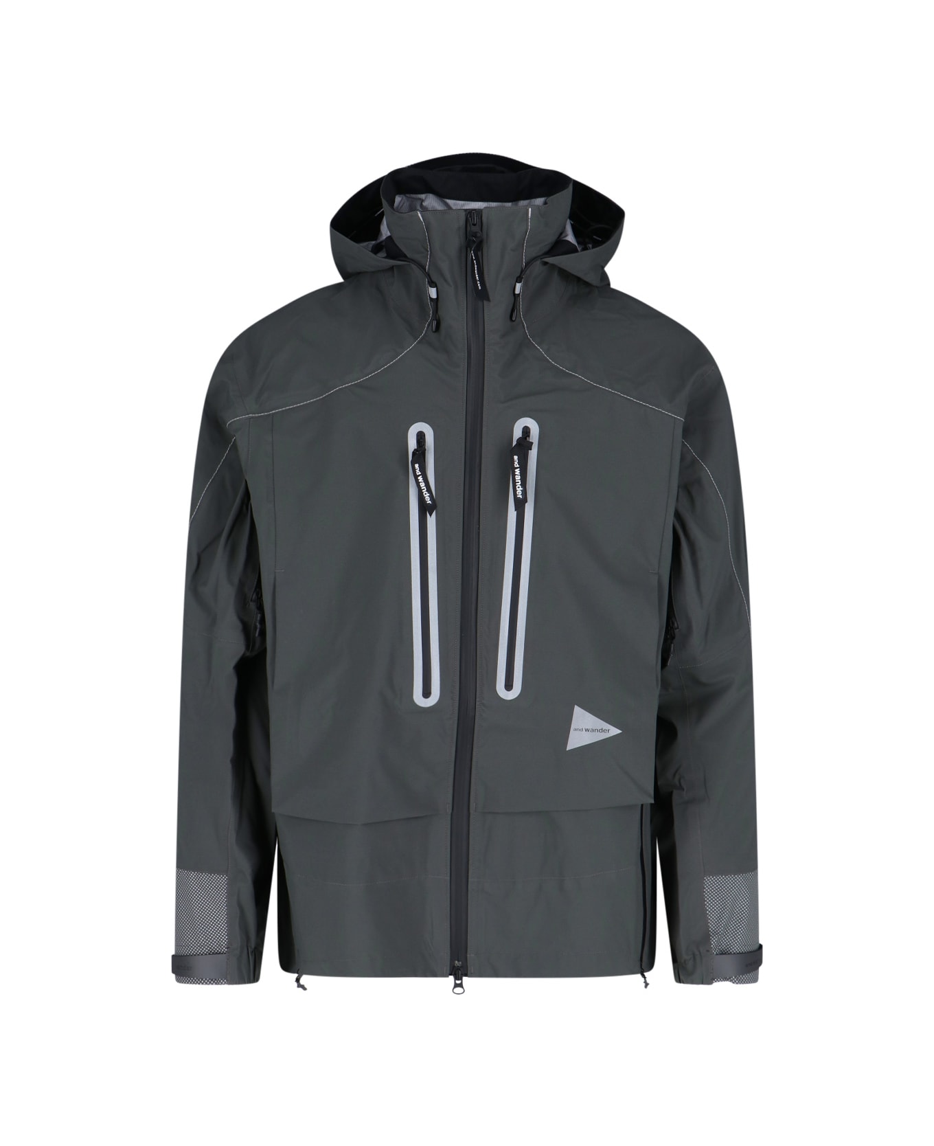 And Wander 
pertex Shield
 Waterproof Zip Jacket - Gray