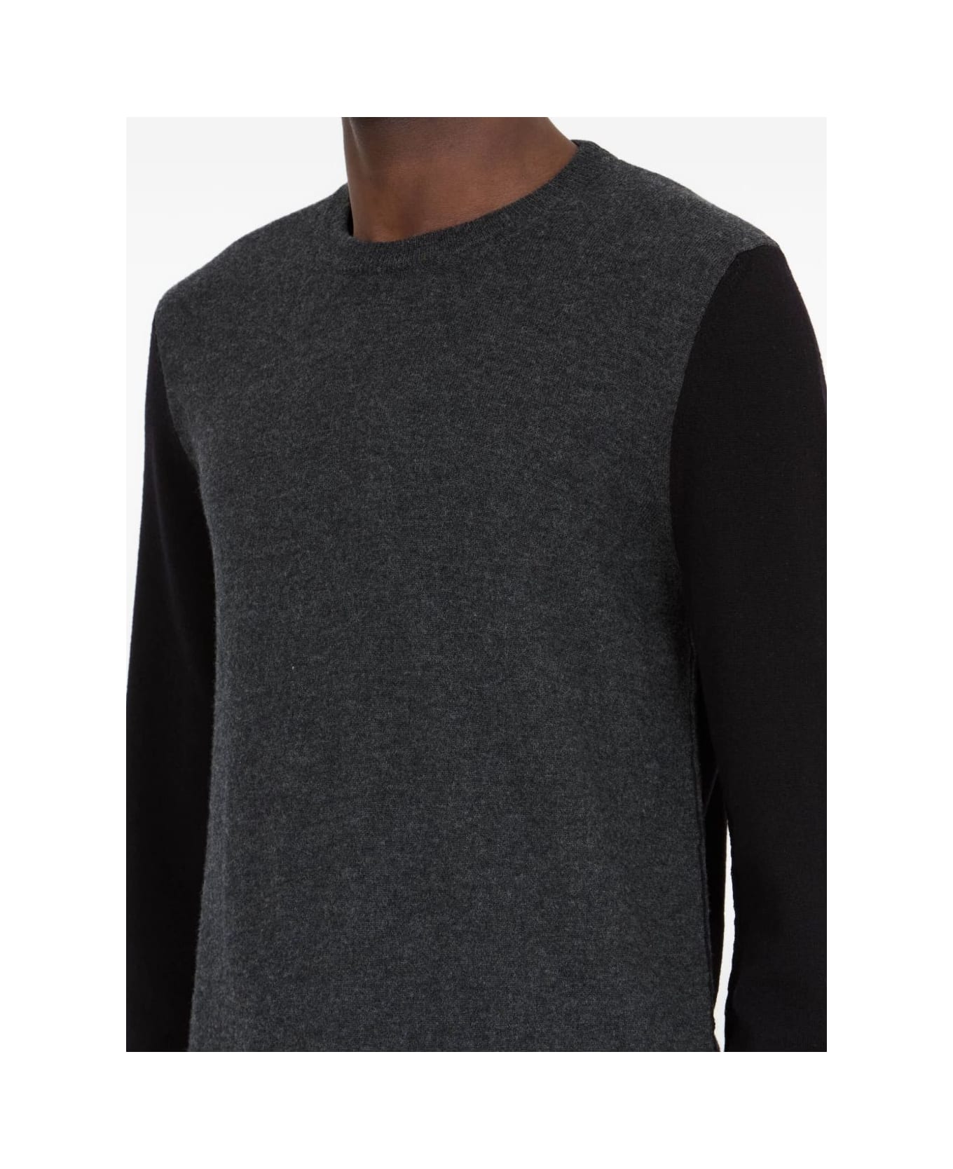 Maison Margiela Wool Crewneck Sweater - Black