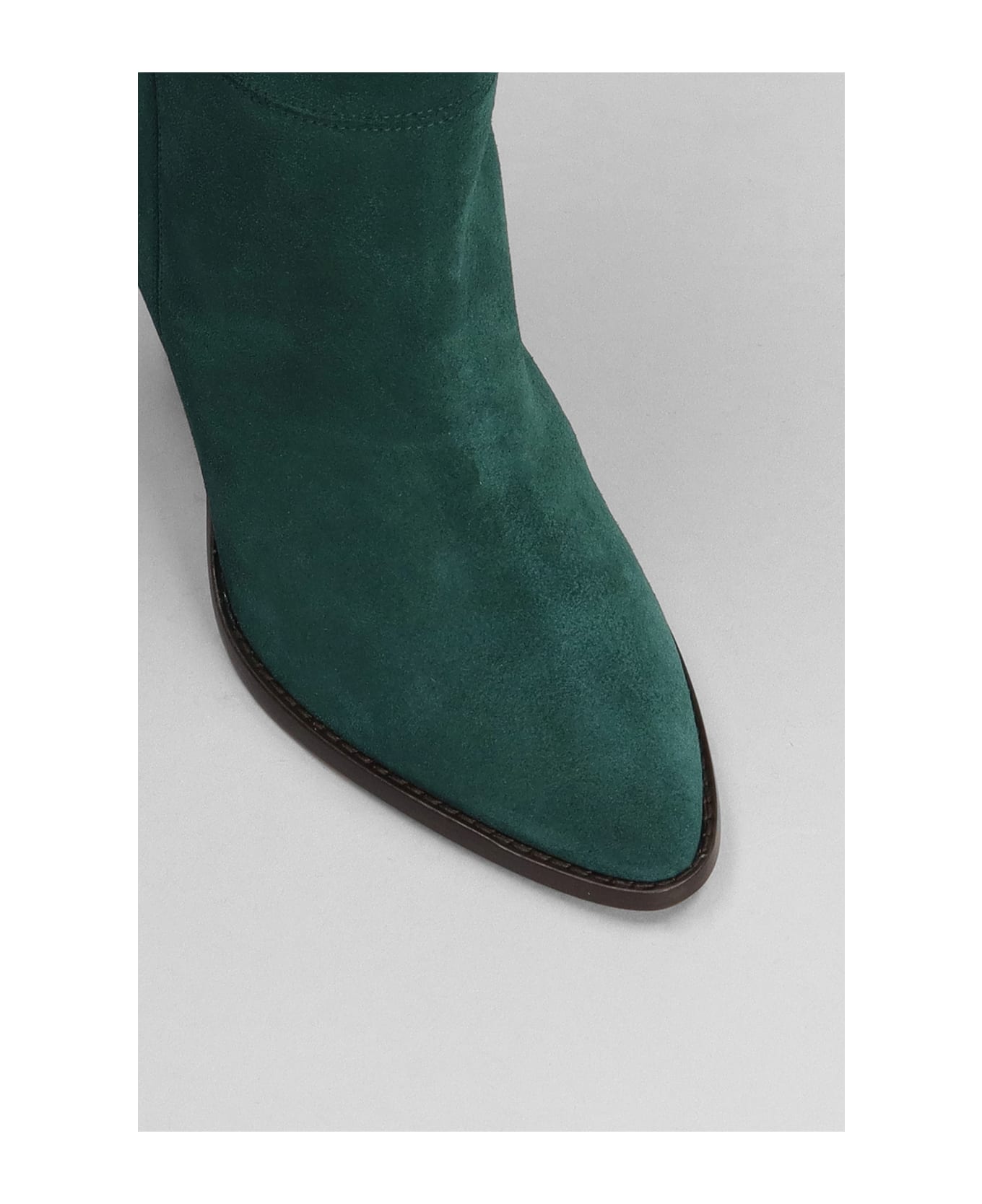 Isabel Marant Rouxa High Heels Ankle Boots - green