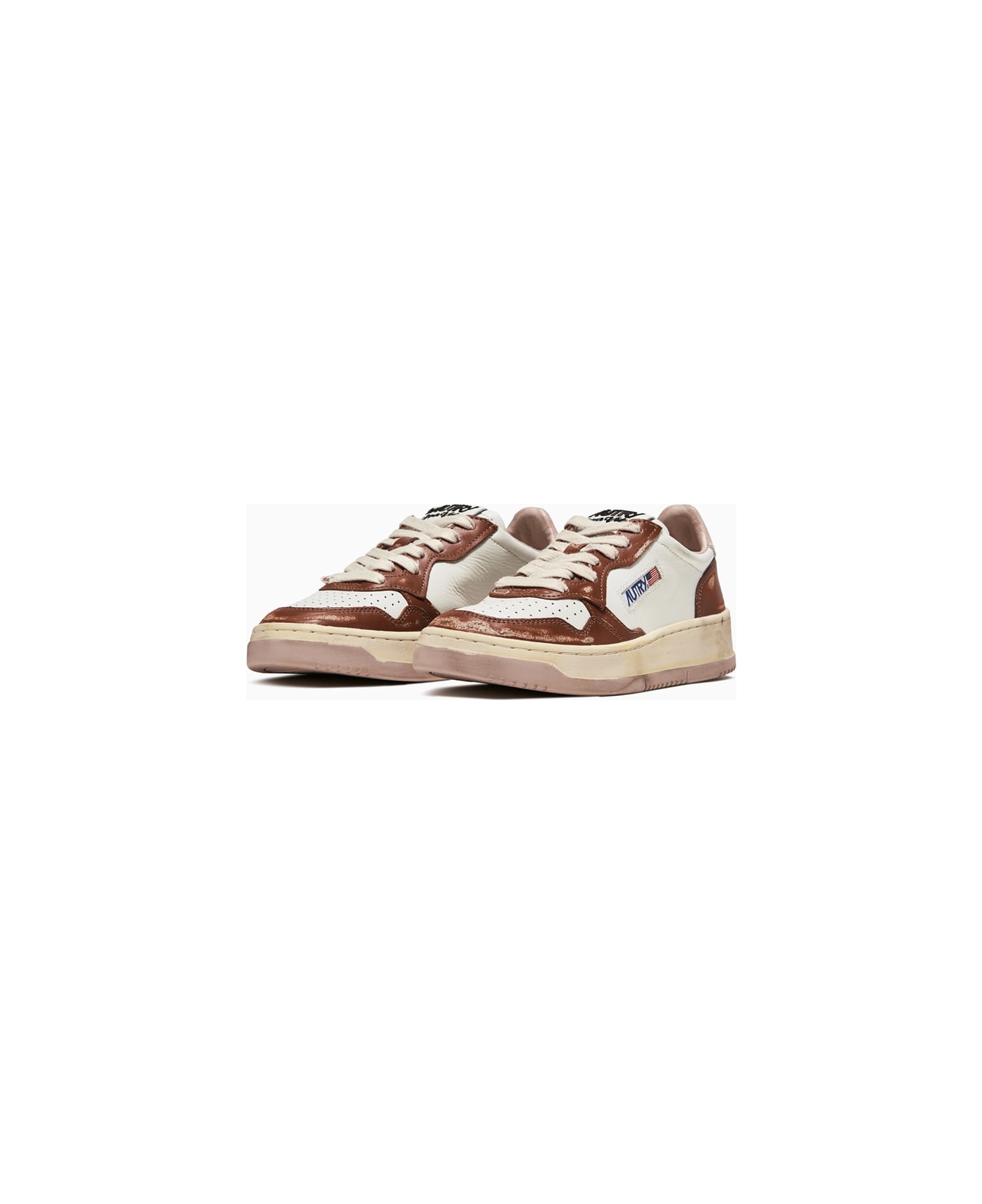 Autry Super Vintage Low Sneakers Avlw Cl01 - WHITE/Brown