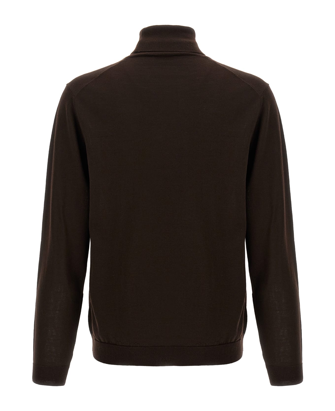 Roberto Collina Wool Turtleneck Sweater - Brown