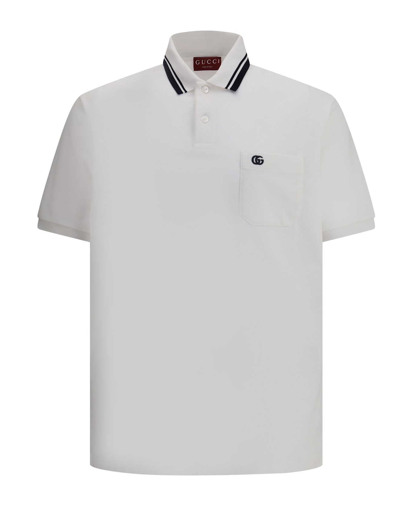 Gucci Logoed Polo Shirt - White