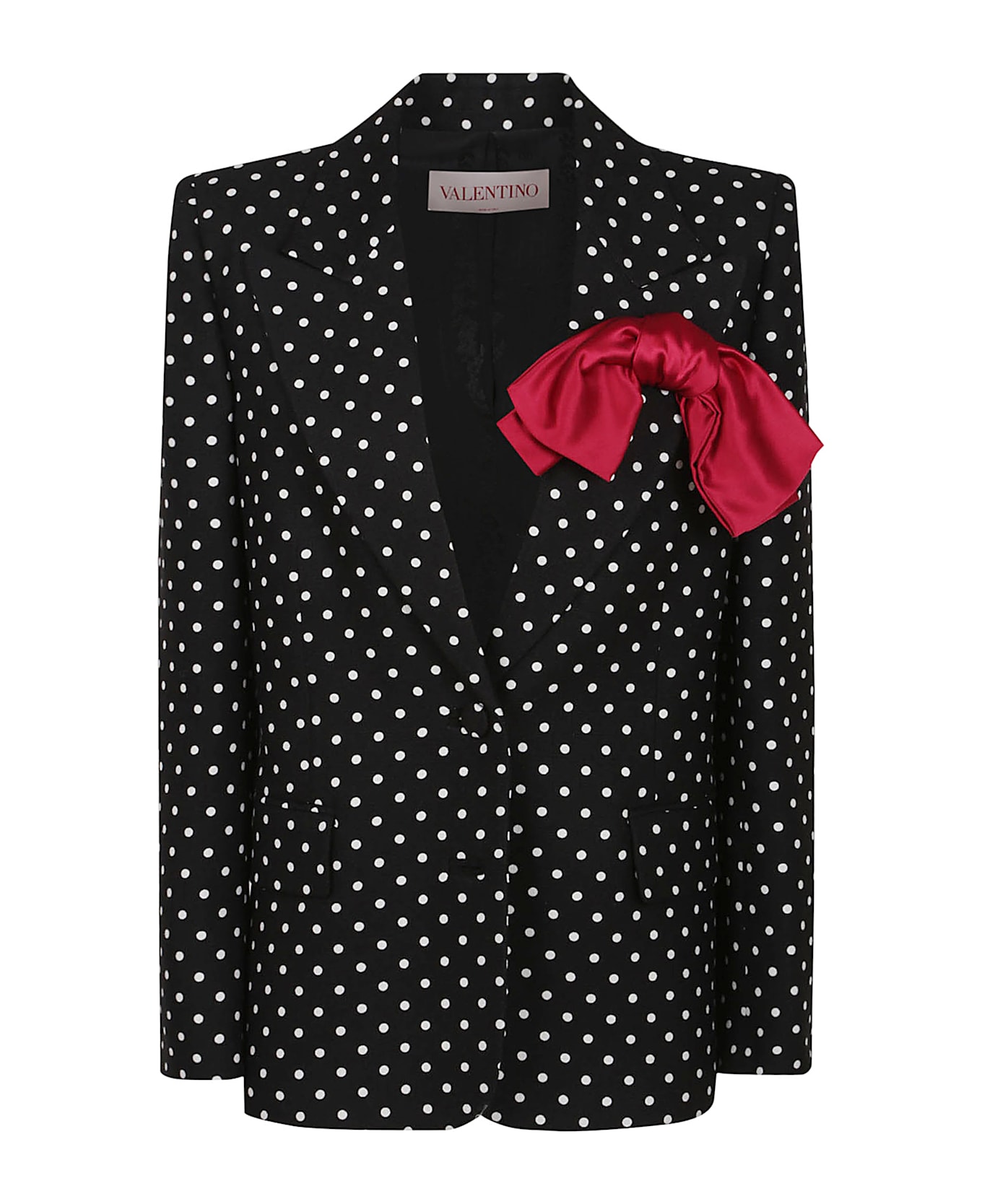 Valentino Garavani Giacca Monopetto | Pattern | Supergran Pois Medio Plusdepois - Nero Betulla