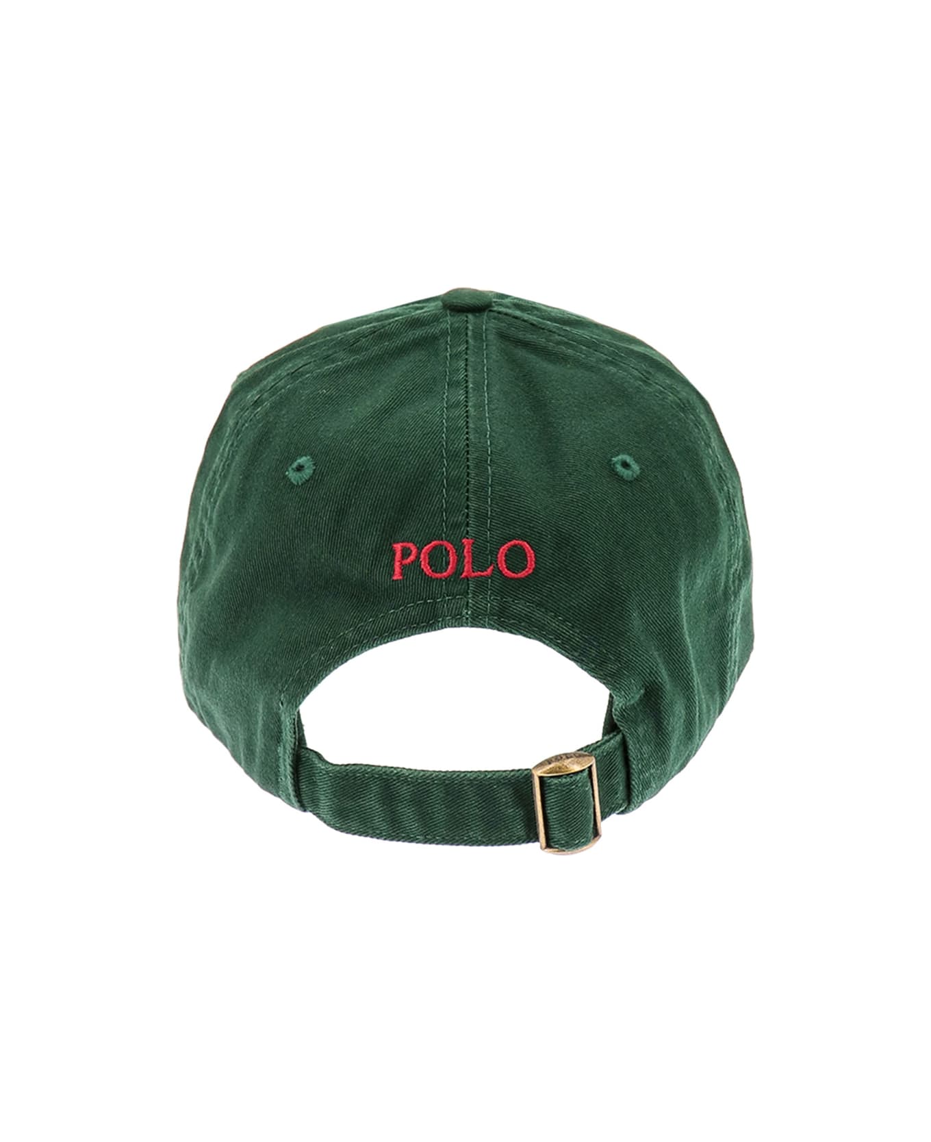 Polo Ralph Lauren Dark Green Baseball Cap With Contrasting Pony - Green