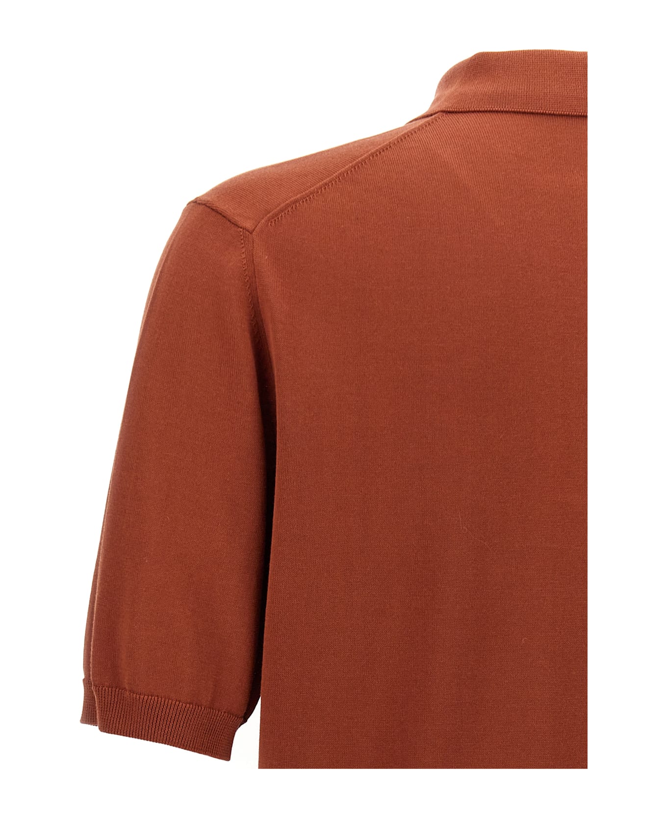 Zanone Cotton Polo Shirt - Red