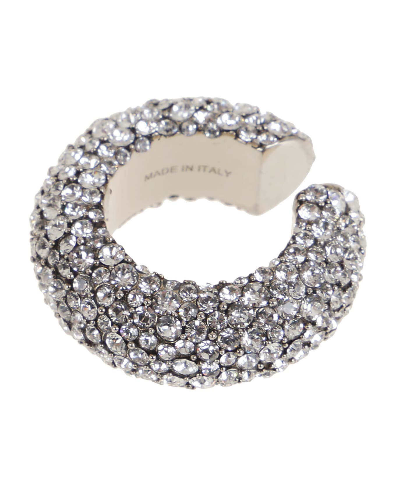 Alexander McQueen Pave Chunky Ear Cuff - Crystal