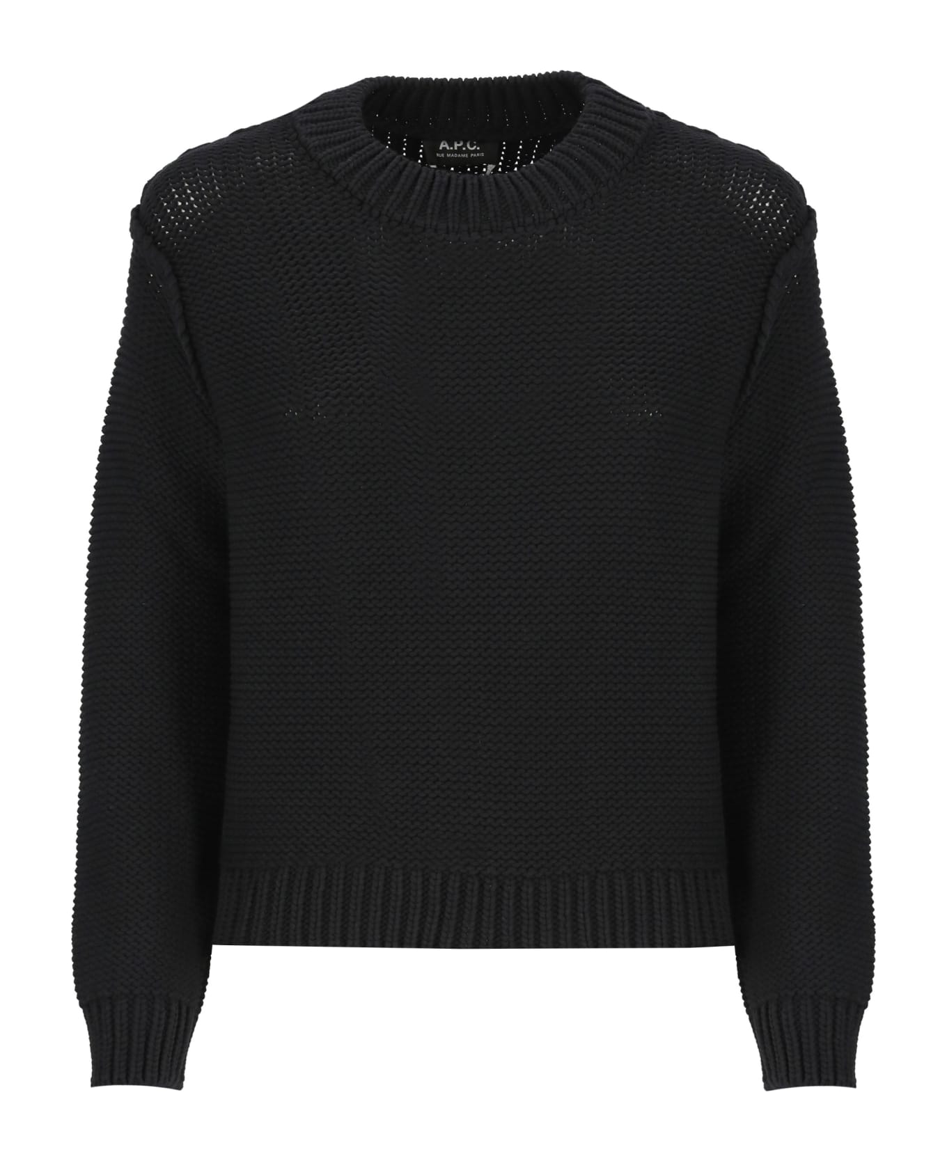 A.P.C. Striped Sweater - Black