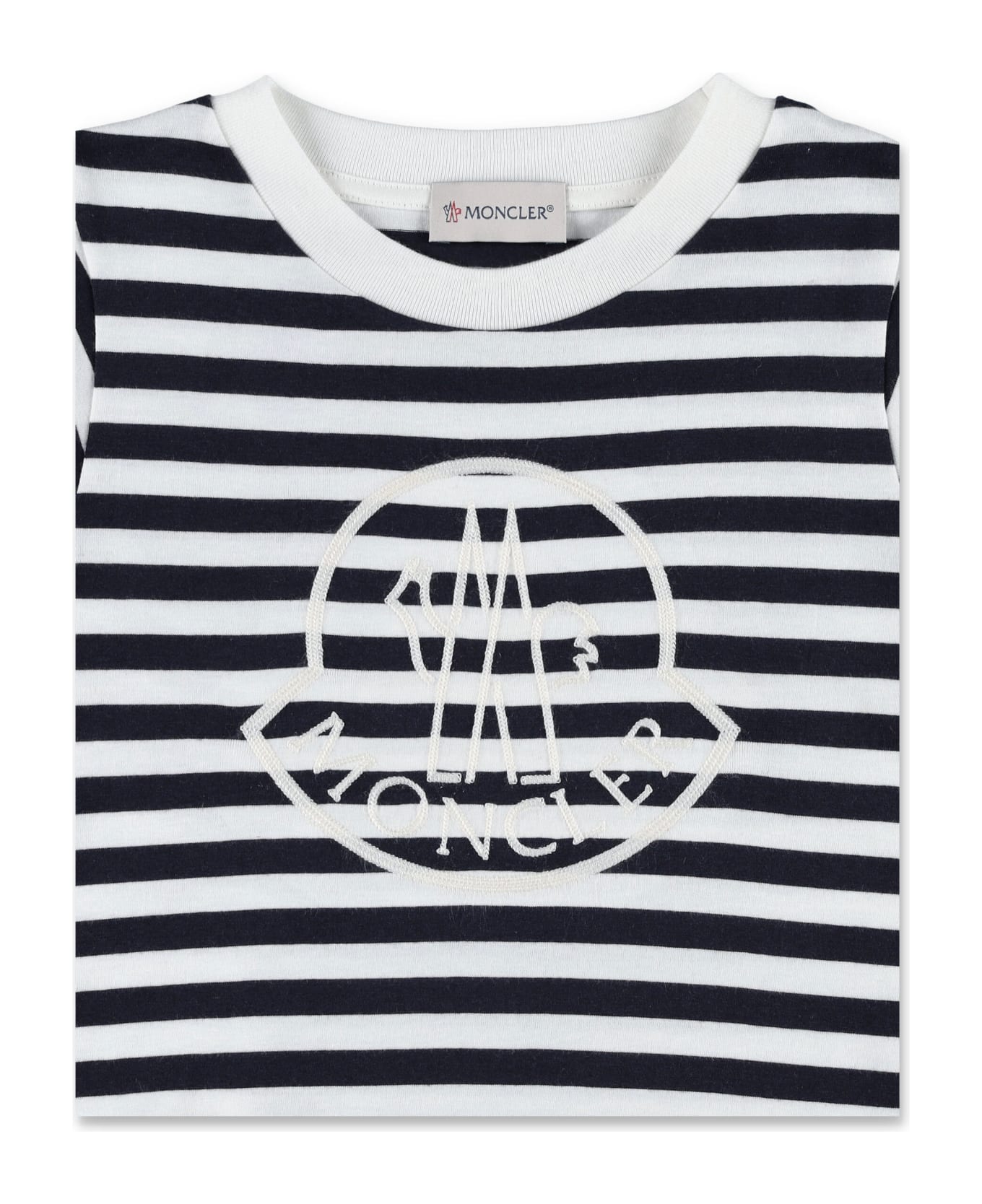Moncler Stripes T-shirt - WHITE/BLACK