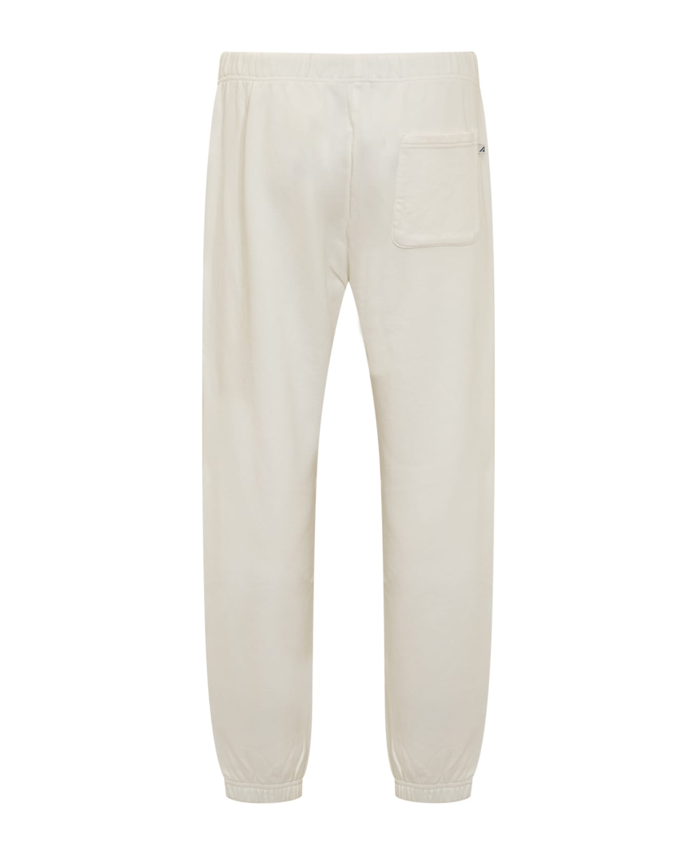 Autry Cotton Jogging Pants With Logo - APPAREL WHITE