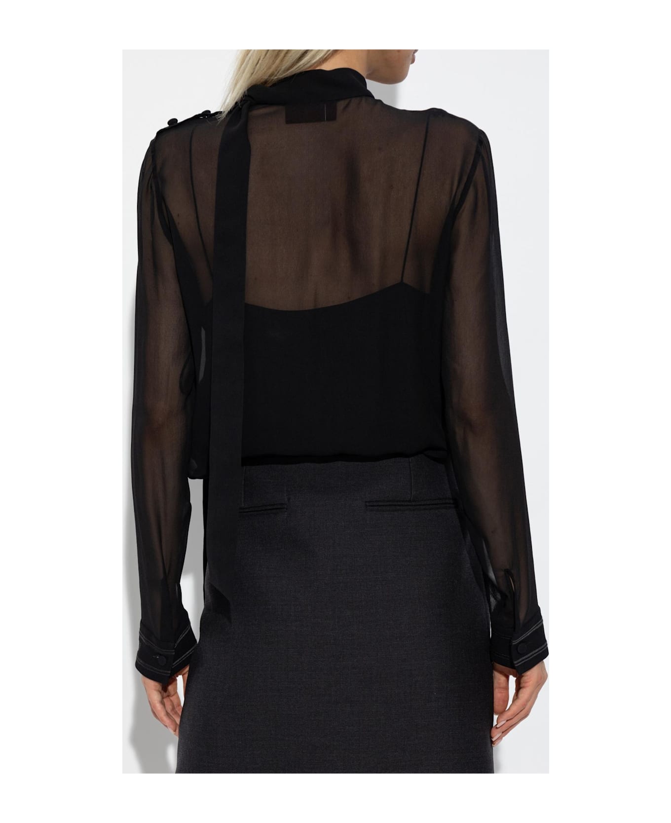 Gucci Silk Blouse - Black Mix