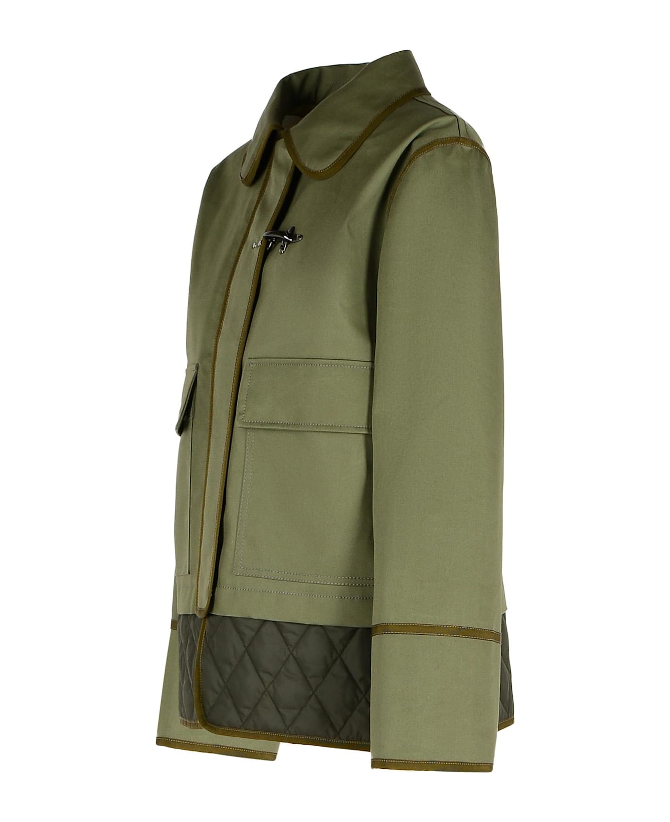 Fay Green Cotton Blend Jacket - Green