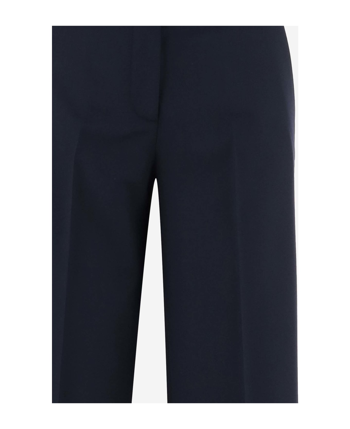 QL2 Wool Blend Tailored Pants - Blue