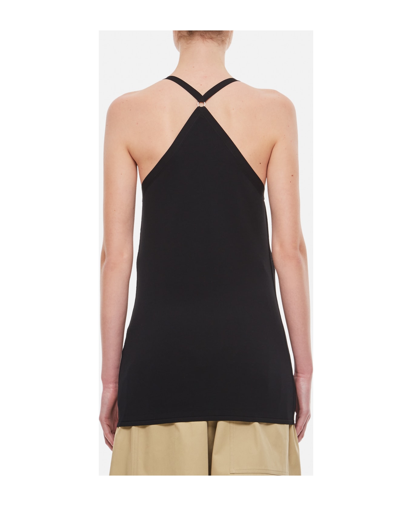 Quira Viscose Dancer Tank Top - Black