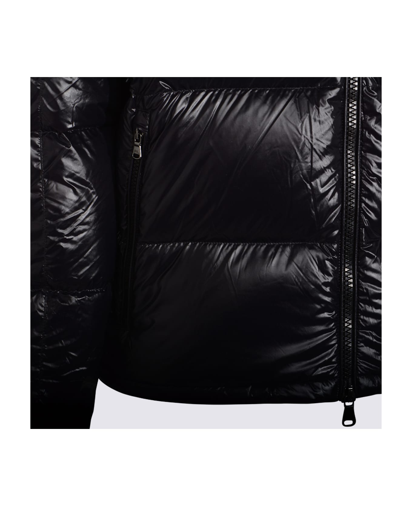 Polo Ralph Lauren Black Down Jacket - POLO BLACK GLOSSY