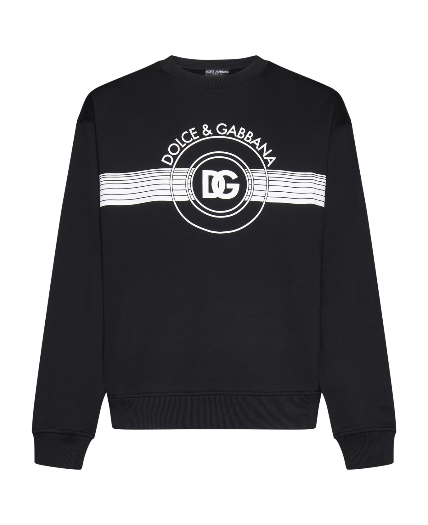 Dolce & Gabbana Cotton Crew-neck Sweatshirt - black