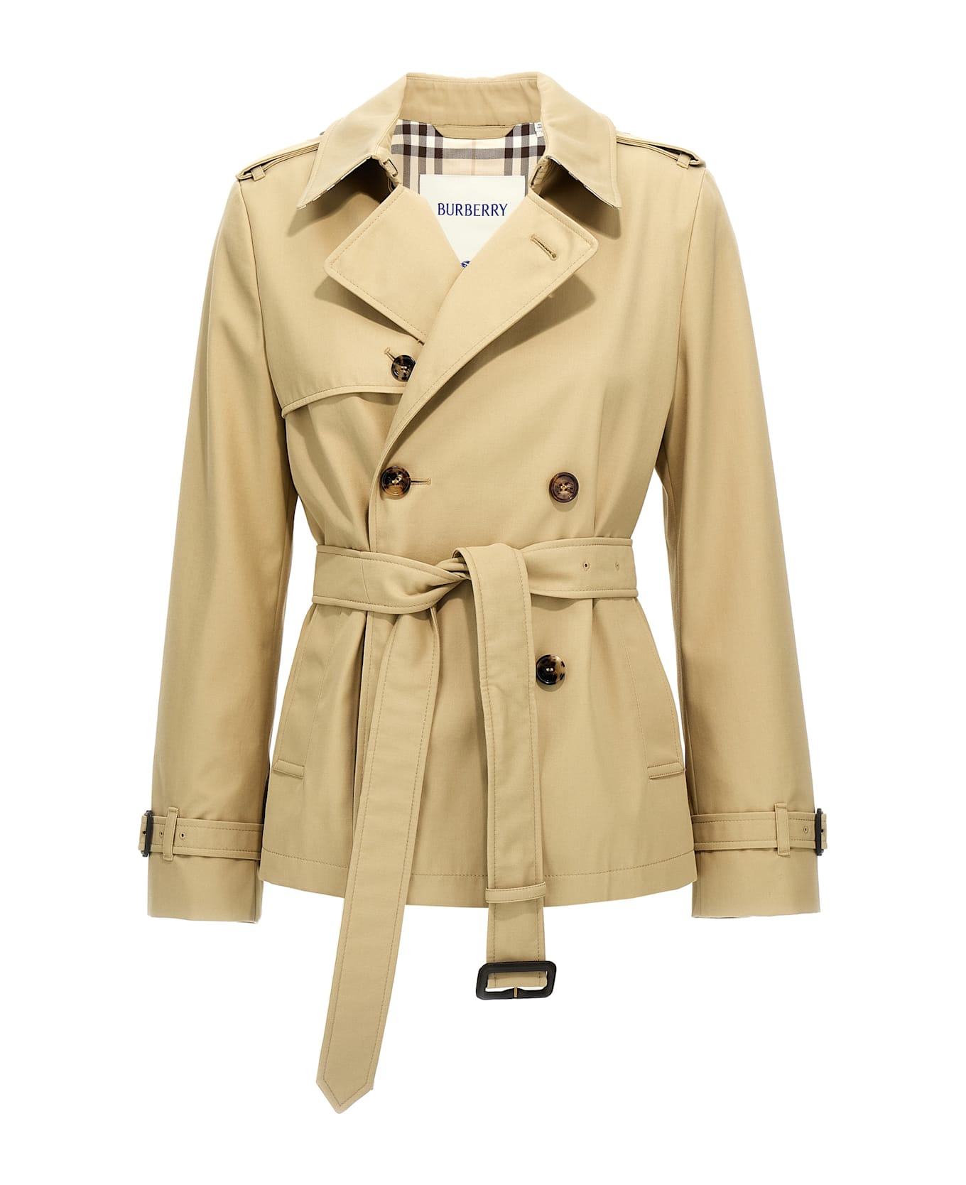 Burberry 
sp25
 Short Trench Coat - Beige