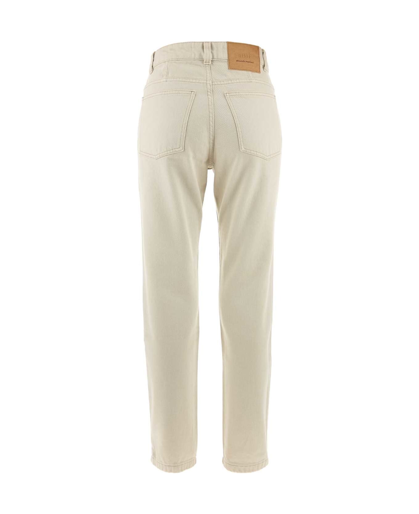 Ami Alexandre Mattiussi Ivory Denim Jeans - OFFWHITE