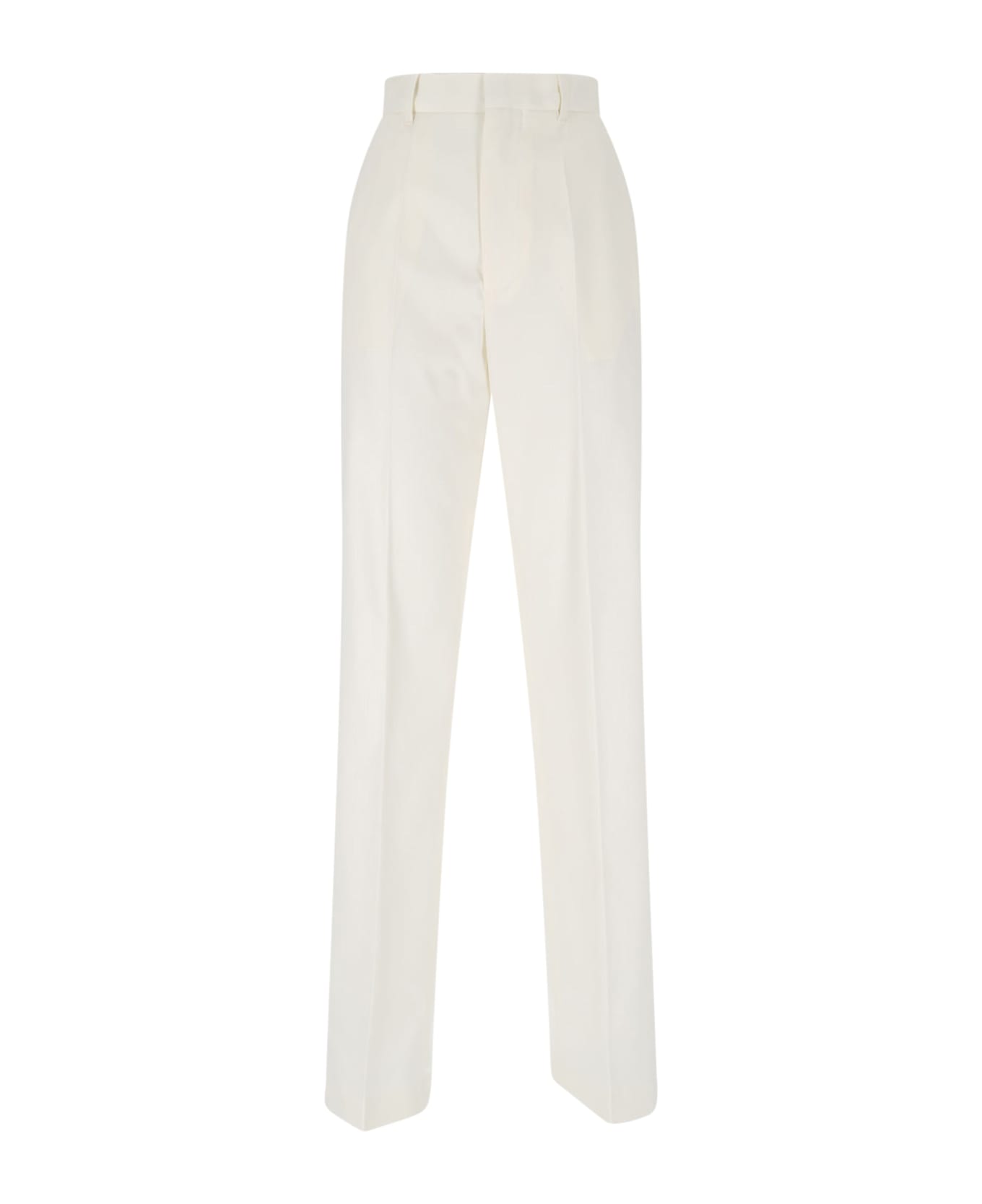 MM6 Maison Margiela Straight Pants - off white
