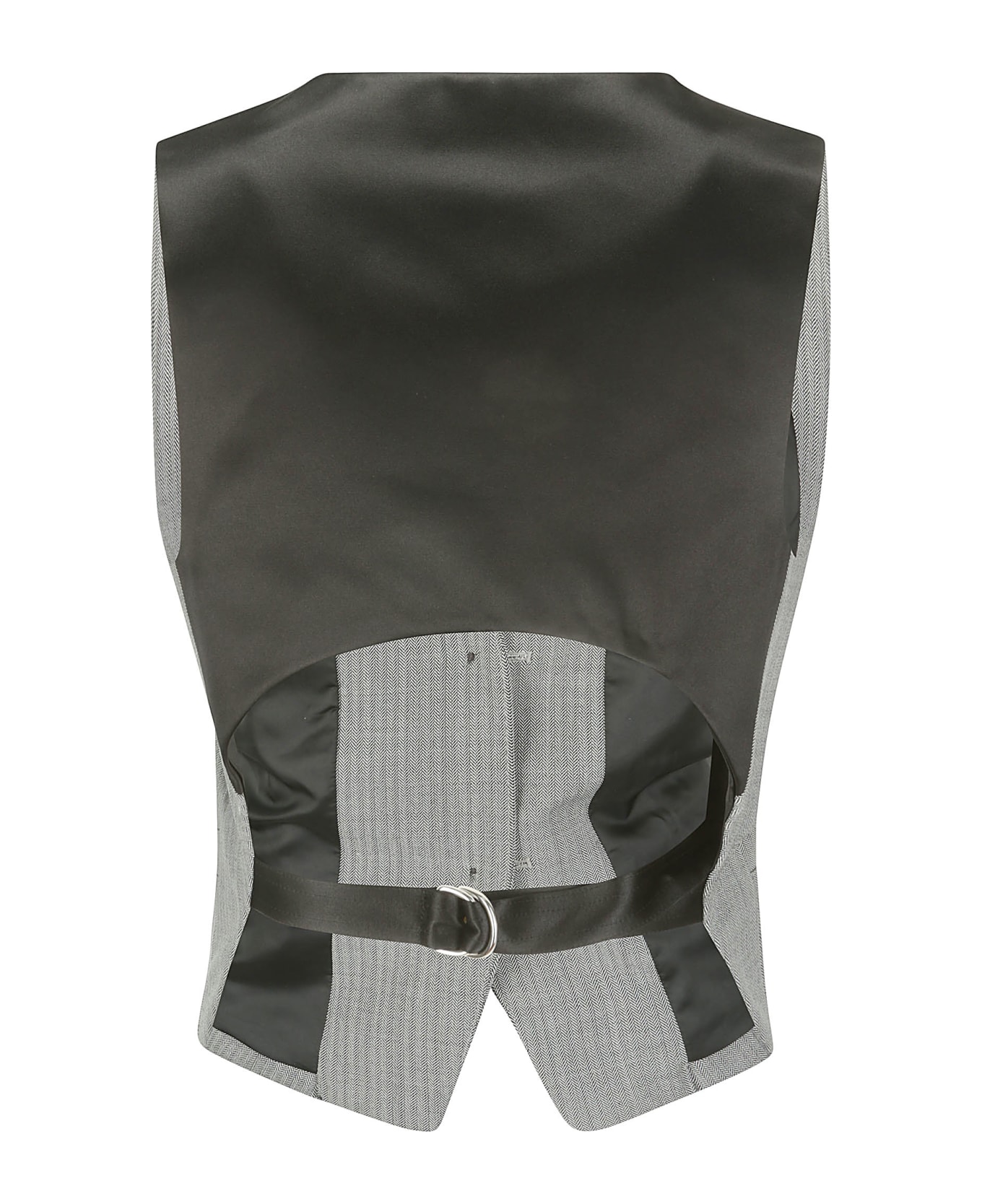 Helmut Lang Tux Vest.str Wool Hr - BLACK/WHITE MULTI