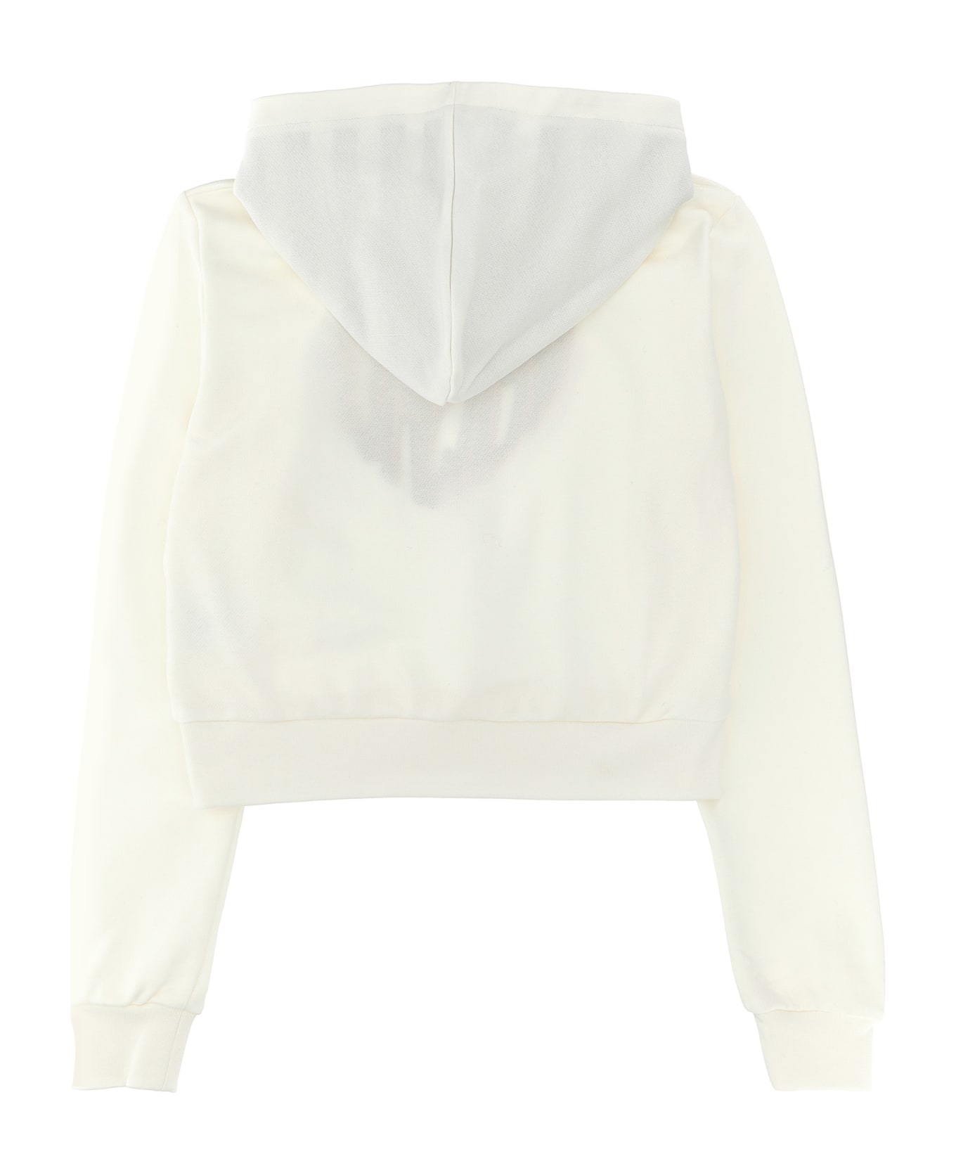 Versace Logo Embroidery Hoodie - Bianco