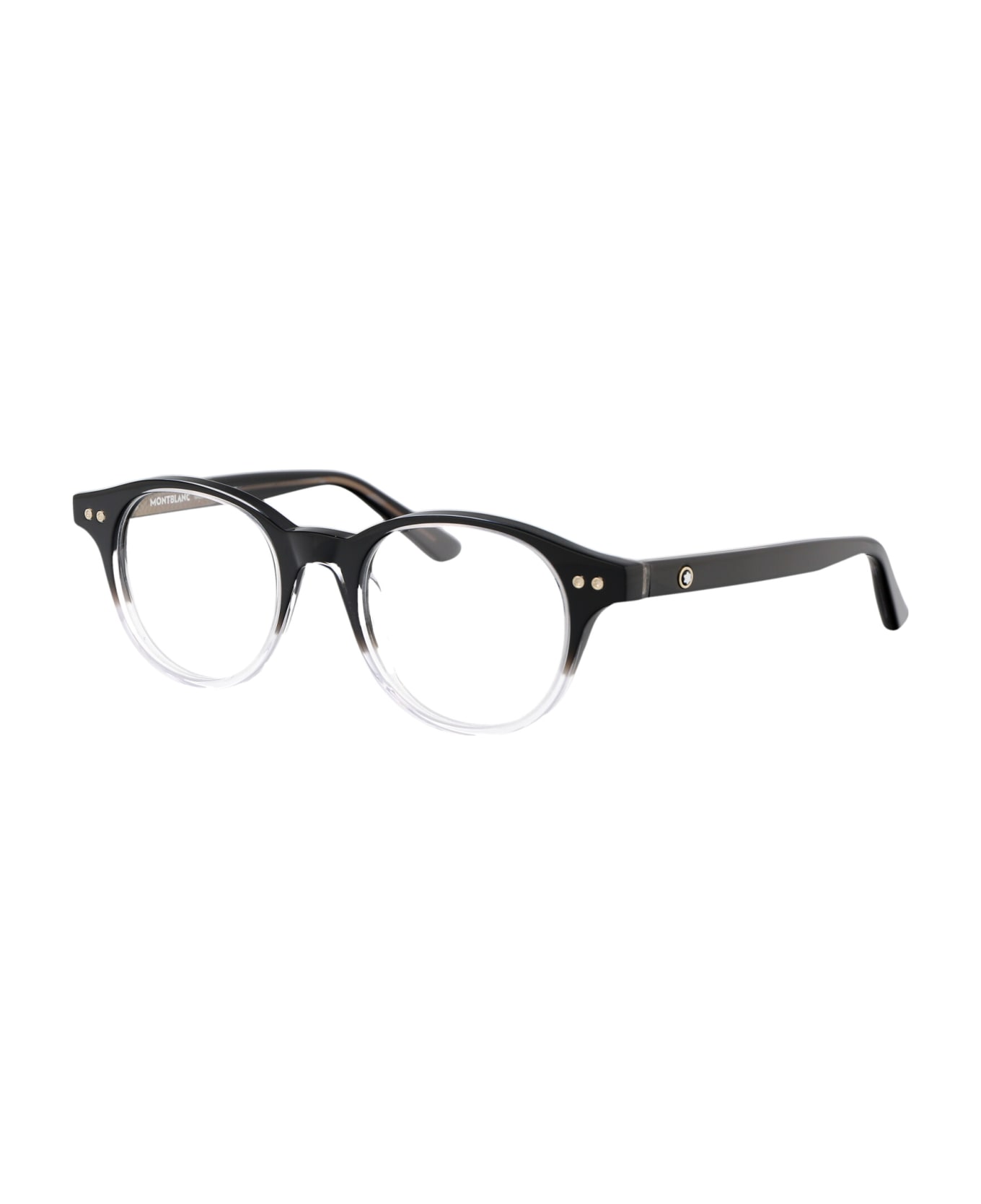 Montblanc Mb0255o Glasses - 001 BLACK BLACK TRANSPARENT アイウェア