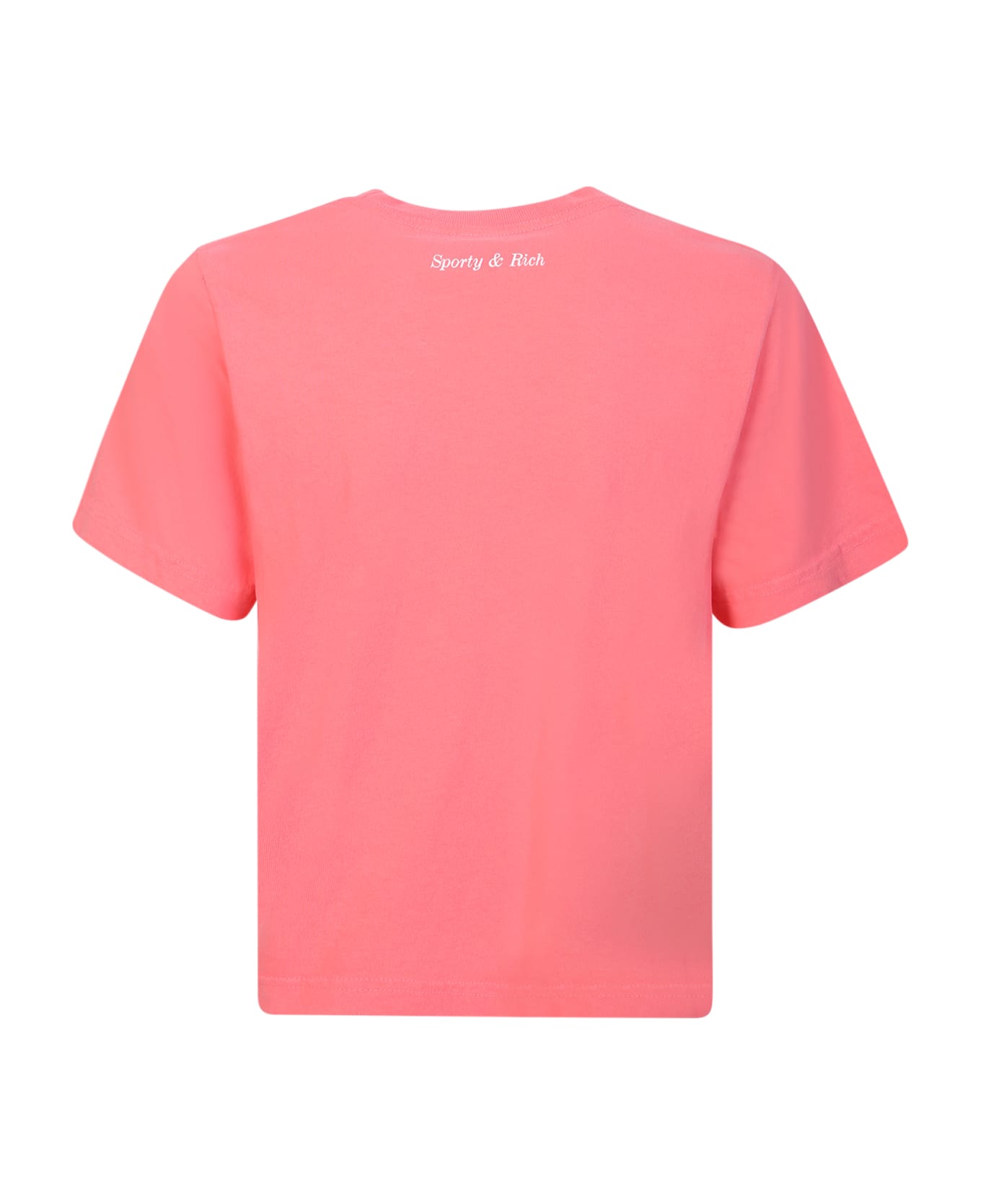 Sporty 
Rich Be Nice Pink Crop T-shirt - Pink
