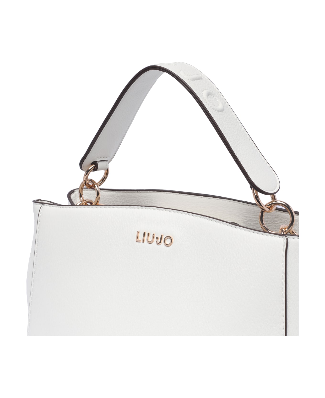 Liu-Jo Logo Hand Bag - White トートバッグ