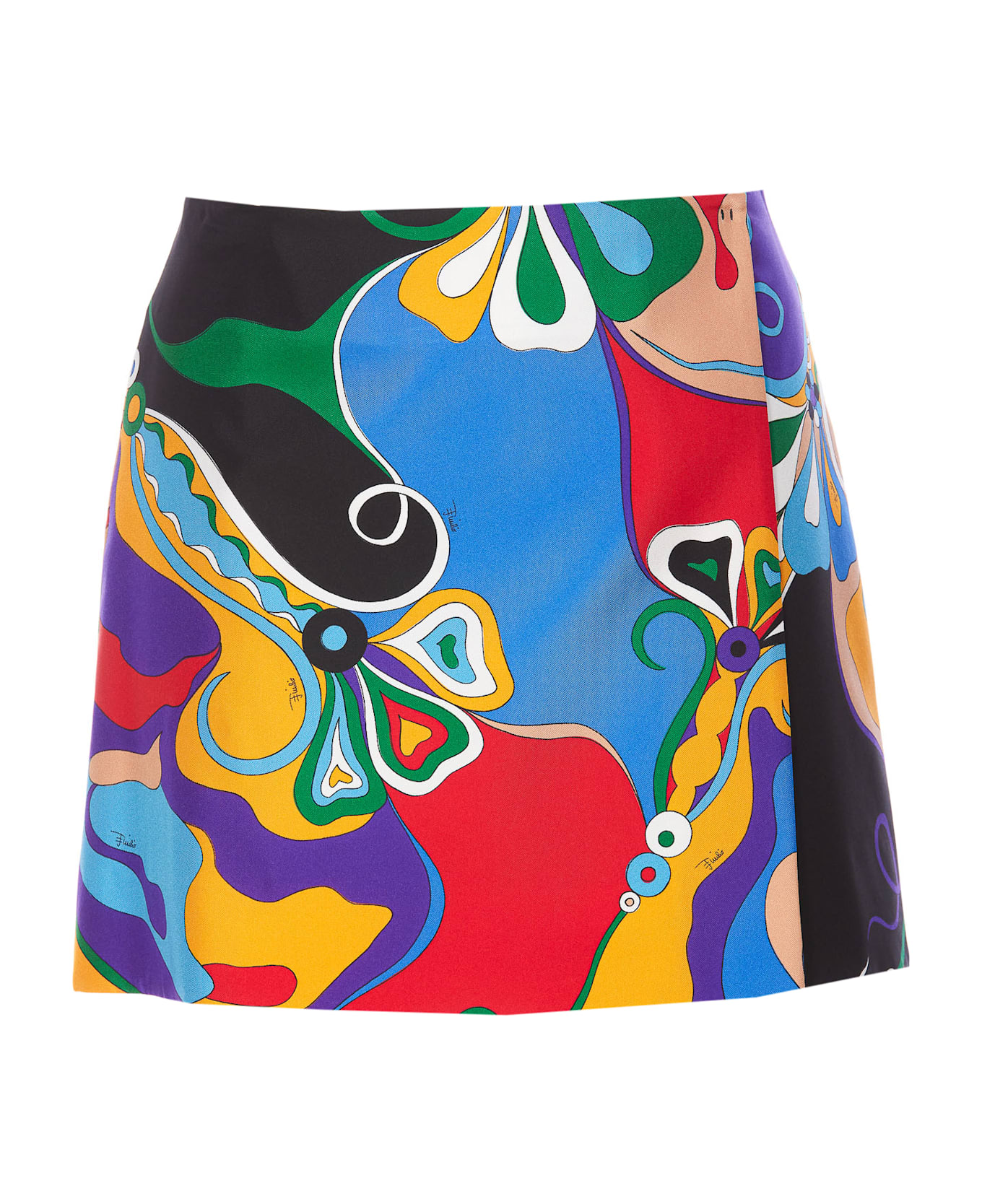 Pucci Orchidee Print Mini Skirt - MultiColour