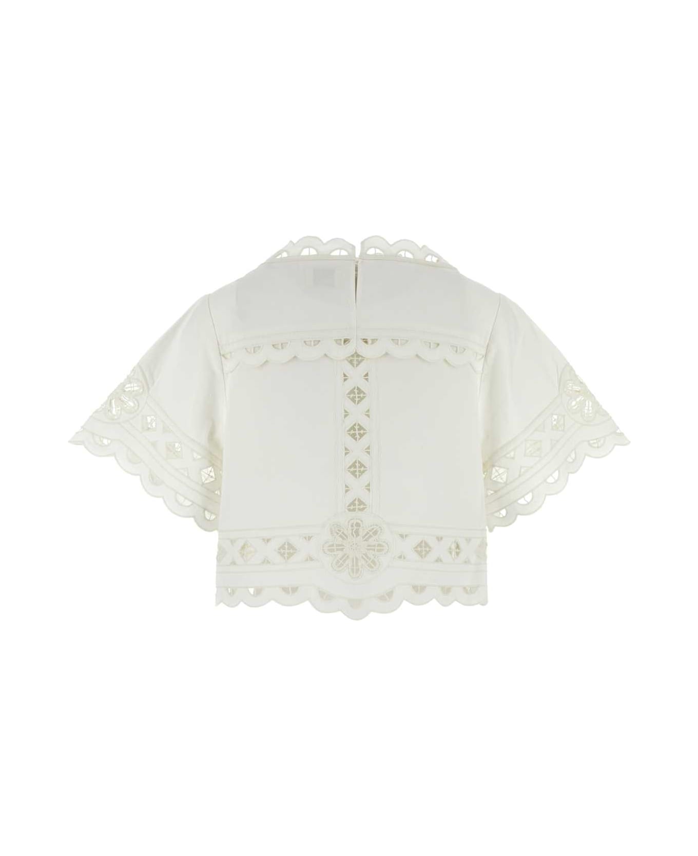 Isabel Marant White Cotton Parissa Top - White